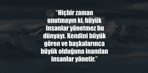 Kendini yükseklerde görenlere en kapak sözler – İstemi.net Kişisel Blog Sitesi